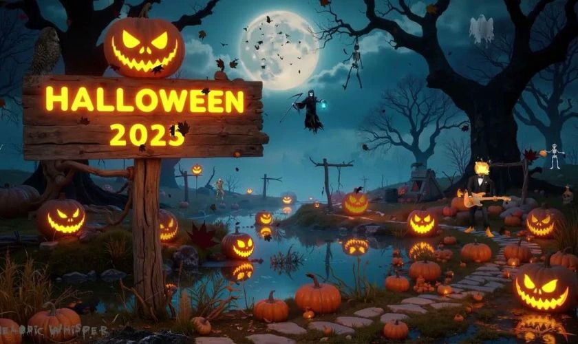 Mẫu banner Halloween chủ đề kinh dị