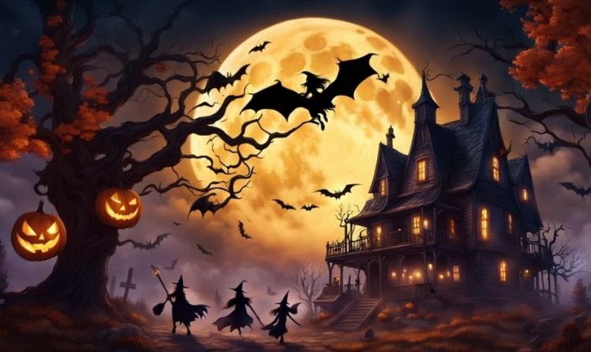 Banner cho lễ hội hóa trang theo chủ đề ma ám