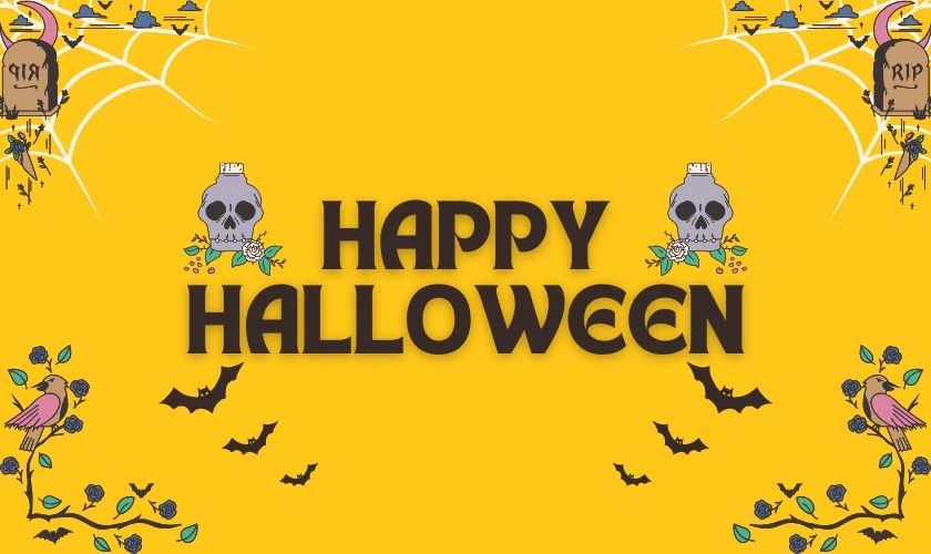 Banner Halloween nổi da gà