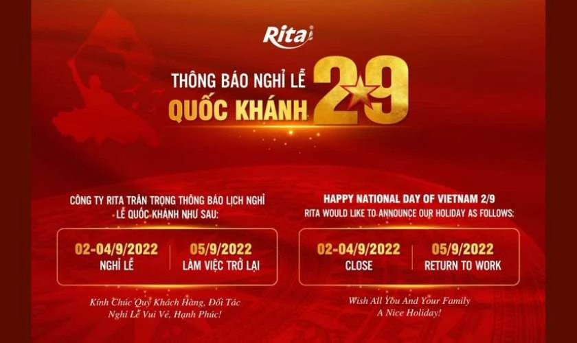 Thông báo thời gian hoạt động ngày Quốc khánh