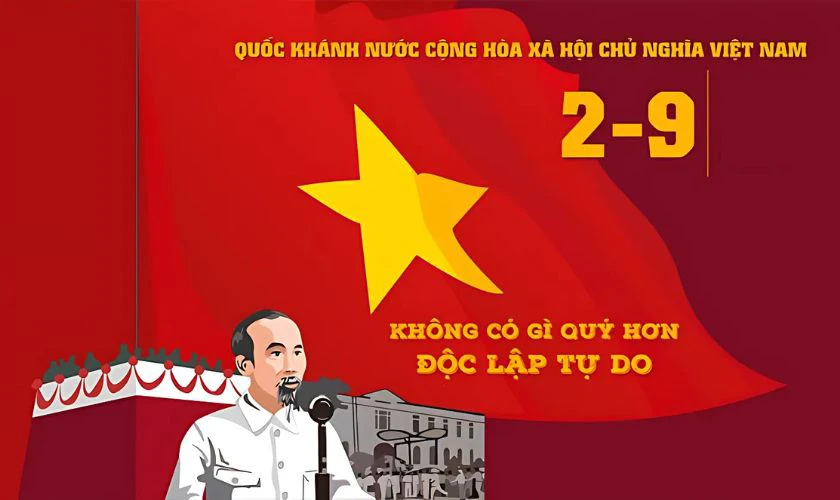 Banner 2/9 tone màu đỏ