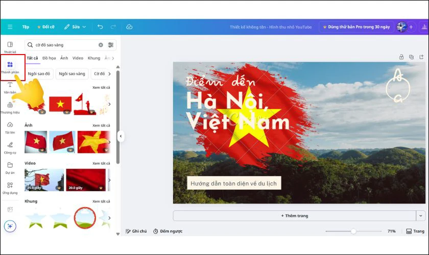 Thêm nội dung, chèn icon, hình ảnh liên quan chủ đề