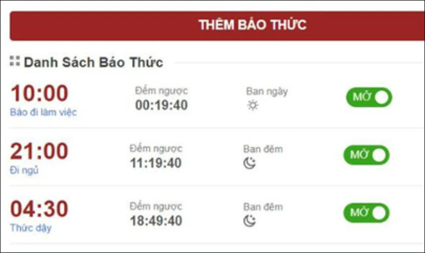Báo thức Online có ưu điểm gì?