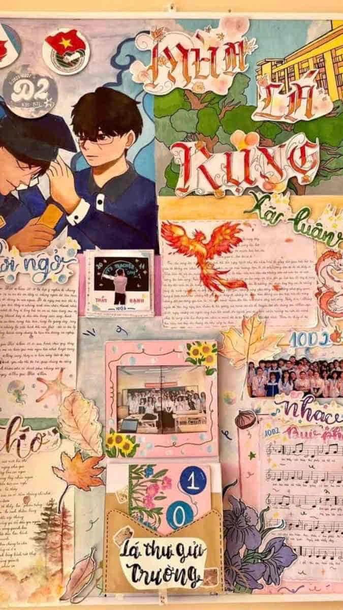 Bích báo ngày Nhà giáo Việt Nam ấn tượng, độc đáo