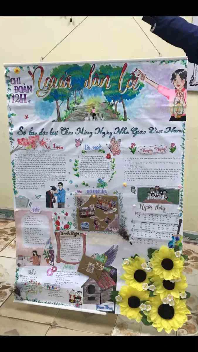 Báo tường 20/11 2025 của tất cả các trường ấn tượng