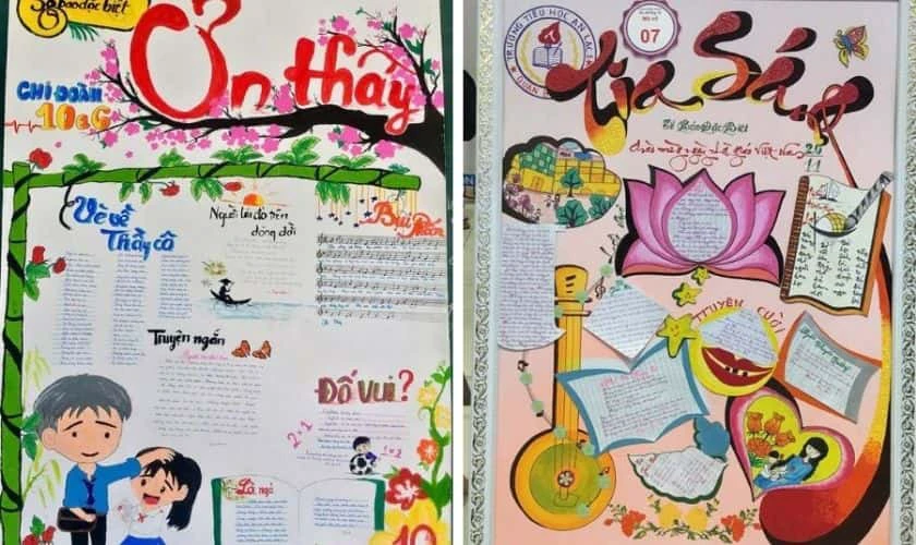 Gợi ý tên báo tường 20/11 ấn tượng, mới lạ 2025