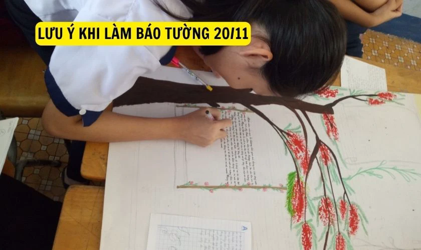 Lưu ý khi làm báo tường 20/11 mừng ngày Nhà giáo Việt Nam