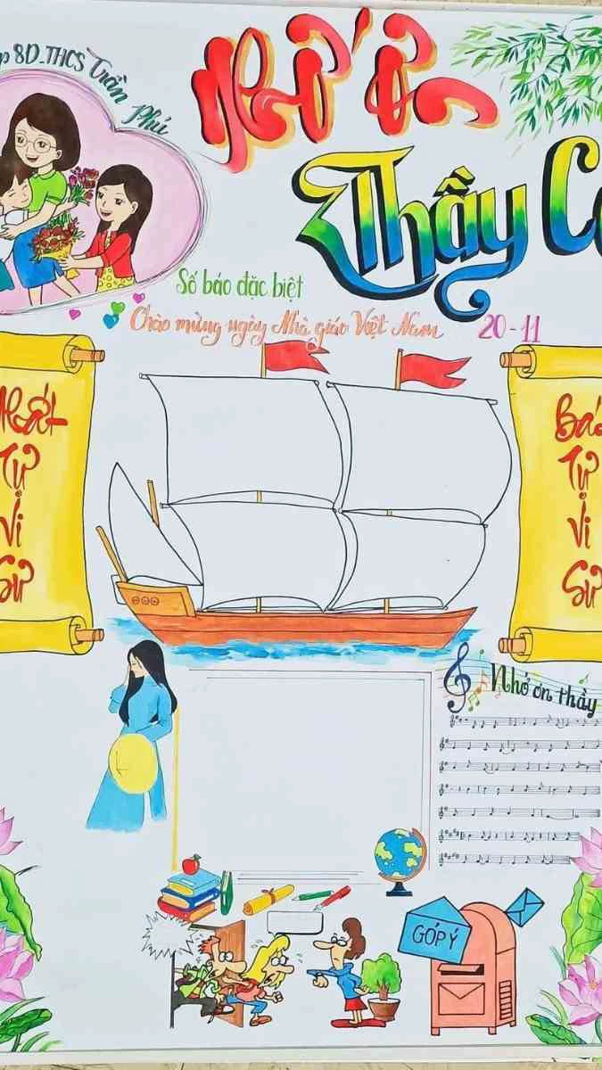 Báo tường 20/11 đoạt giải cao, giải nhất