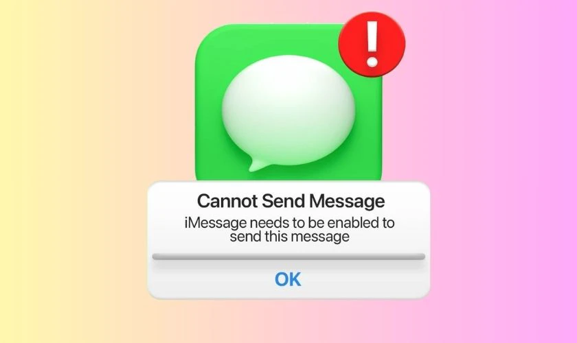 Tại sao không thể bật iMessage trên iOS 26?