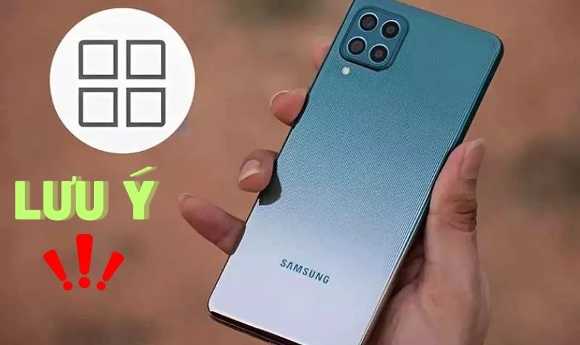 Lưu ý khi bật nút Home ảo Samsung