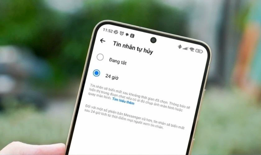Lưu ý khi bật thông báo chụp màn hình Messenger