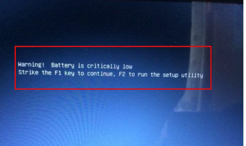Warning battery is critically low là gì?