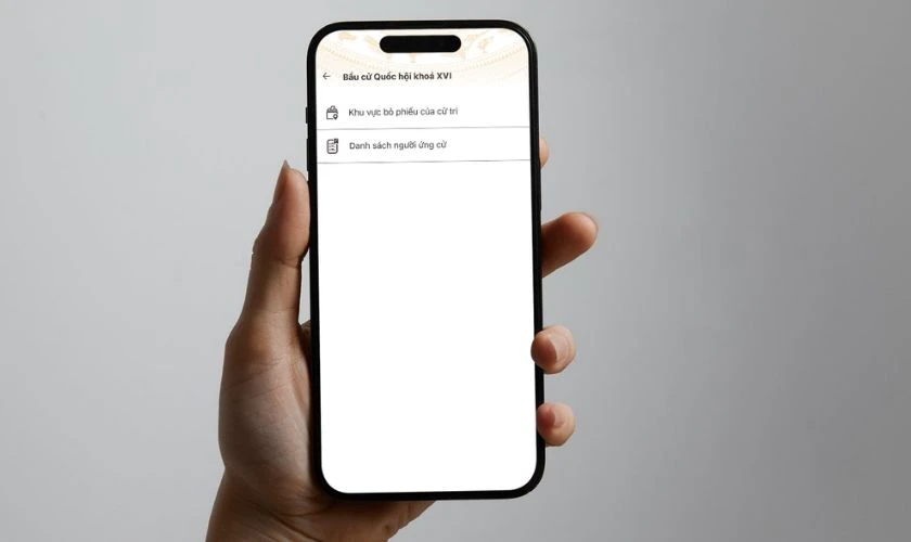 Bầu cử trên VNeID được không?