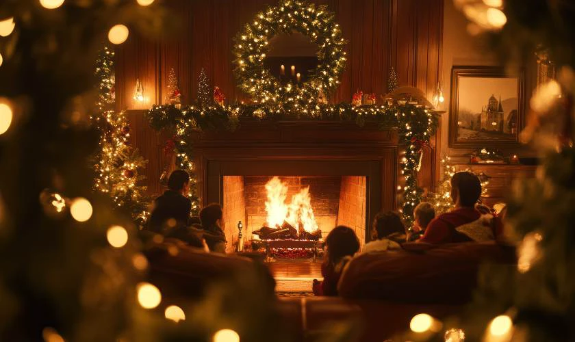 Lửa lò sưởi là biểu tượng của sự ấm áp
