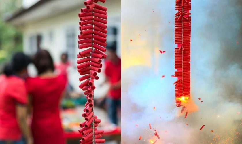 Đốt pháo ngày Tết