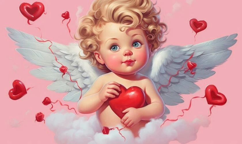 Hình ảnh biểu tượng Valentine 2025 dễ thương