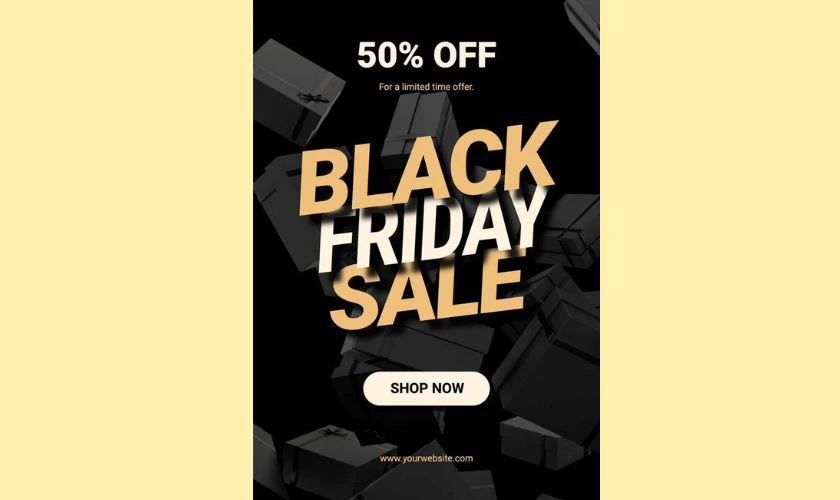 Áp phích quảng cáo Black Friday đẹp