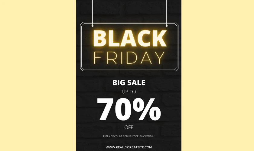Mẫu poster đẹp cho ngày Black Friday