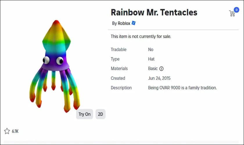 28/11 mở bán Rainbow Uncle Tentacles
