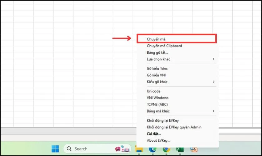 Cách loại bỏ dấu tiếng Việt trong Excel với EVkey