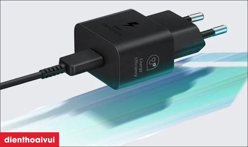 Công suất sạc 25w rút ngắn thời gian chờ đợi cho người dùng