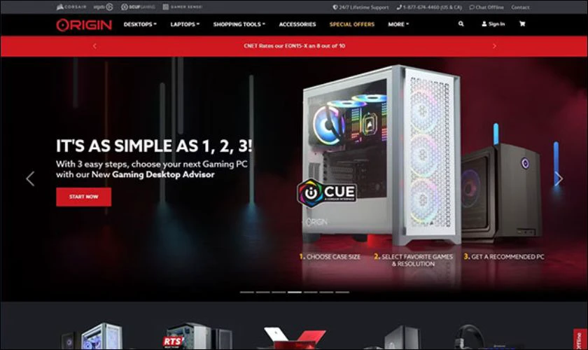 Origin PC build cấu hình máy tính