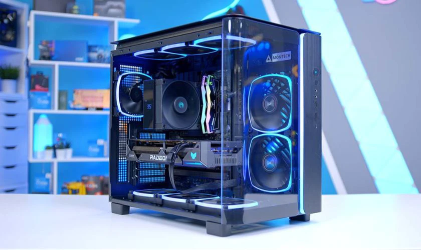 Vỏ case chính là thùng máy giúp bảo vệ linh kiện bên trong và tạo luồng không khí tốt