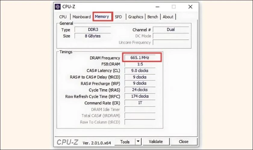 Cách kiểm tra Bus RAM đang dùng trên laptop Windows