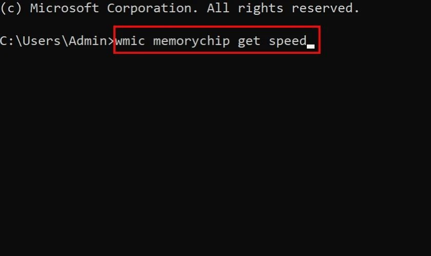 Nhập chính xác lệnh