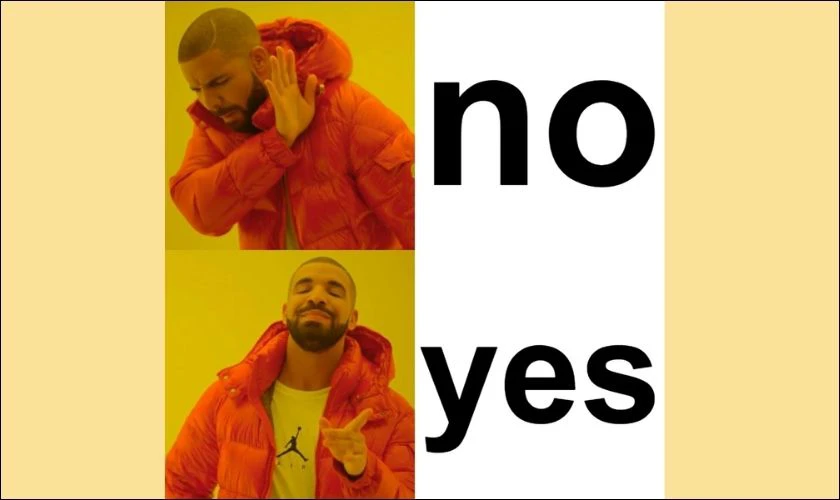 Meme 2 người Yes/No nghĩa là gì?