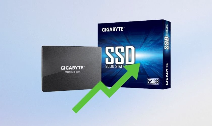 Ưu tiên ổ cứng SSD từ 256GB để tăng tốc độ sử dụng