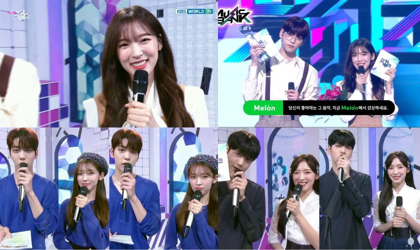 Music Bank (2020–2021) có sự góp mặt của Arin