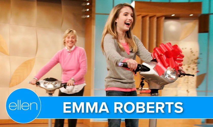 The Ellen DeGeneres Show bùng nổ rating với sự xuất hiện của Emma Roberts