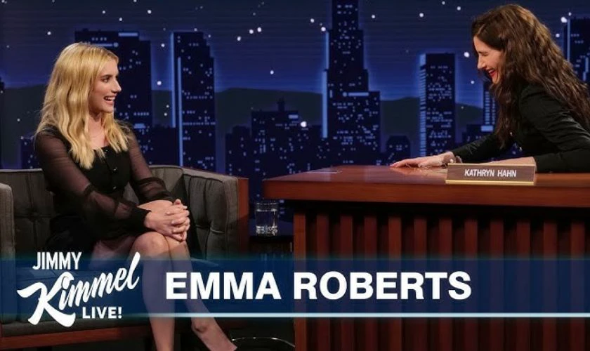 Jimmy Kimmel Live và khách mời Emma Roberts mang đến tiếng cười vui vẻ cho khán giả