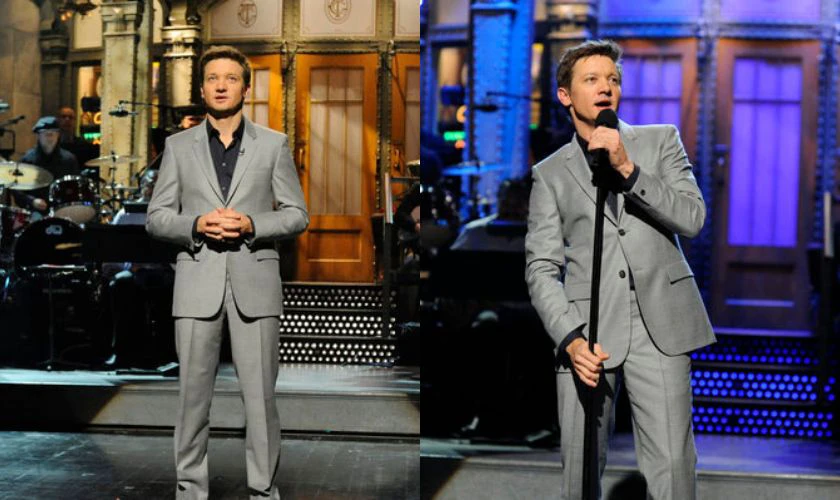 Jeremy Rnener từng là khách mời của show Saturday Night Live (2012)