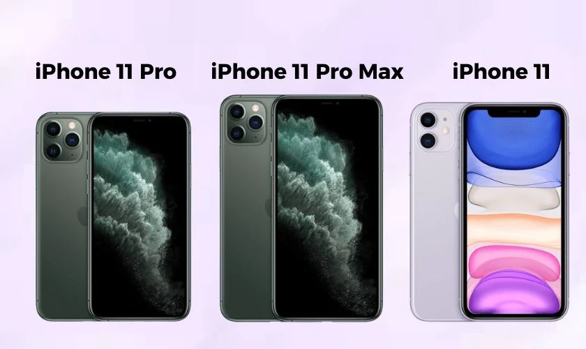 Cả ba phiên bản iPhone 11 đều sở hữu thiết kế mặt kính tai thỏ tinh tế