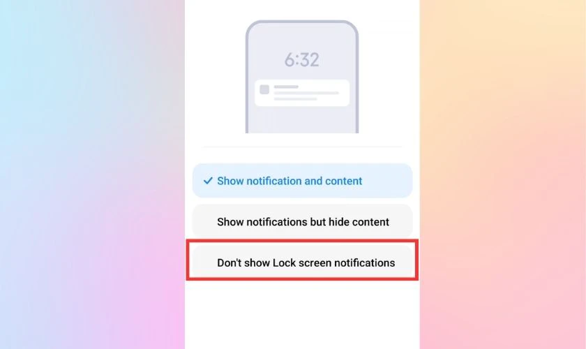 Cách ẩn nội dung thông báo trên Xiaomi đơn giản