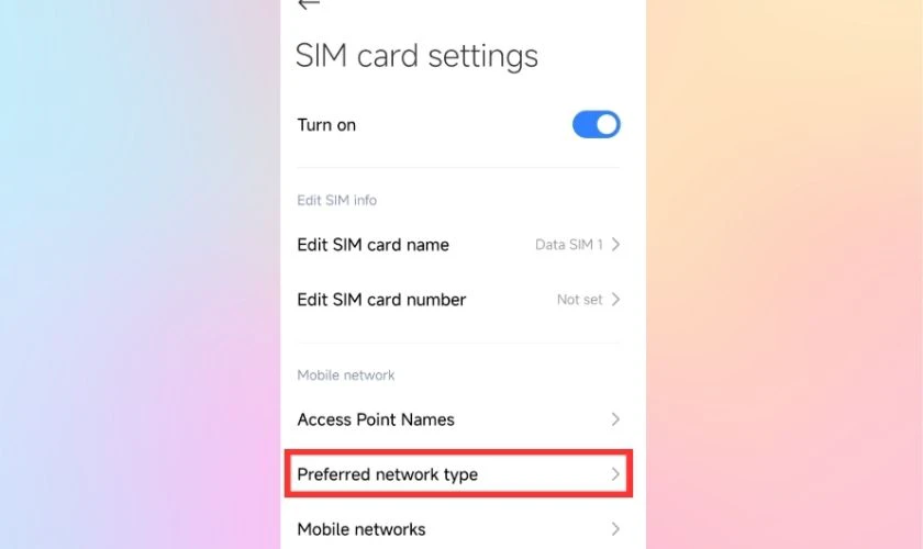 Cách bật 5G trên điện thoại Xiaomi đơn giản