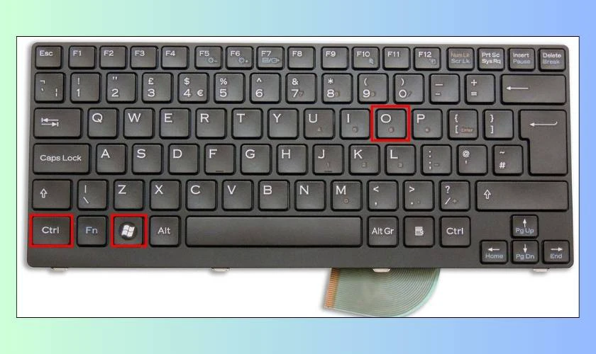 Cách bật bàn phím ảo trên laptop Lenovo bằng phím tắt