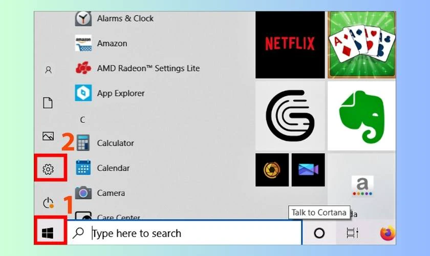 Cách bật bàn phím ảo trên laptop Lenovo bằng Setting