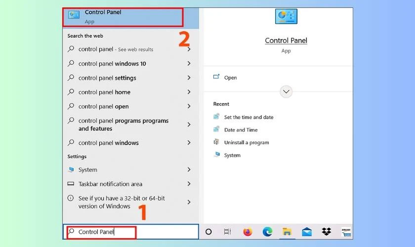 Cách bật bàn phím ảo trên laptop Lenovo bằng Control Panel