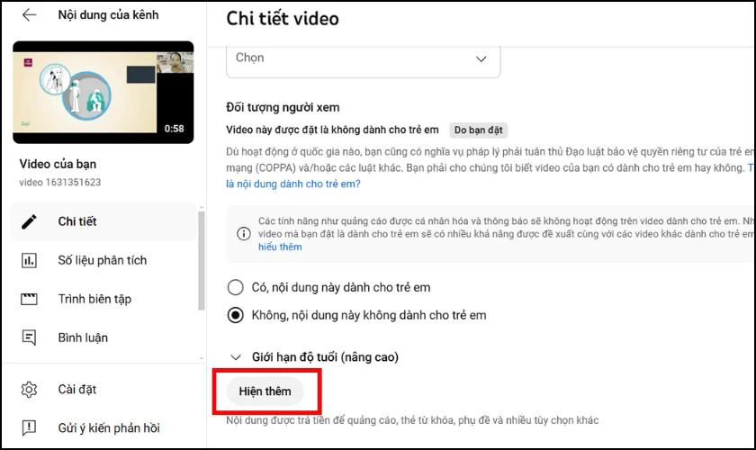 Chi tiết video