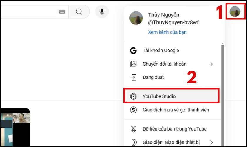 Cách bật bình luận trên Youtube bằng máy tính