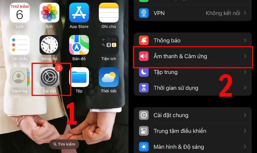 Cách bật chế độ rung trên iPhone iOS 18.7 cho cuộc gọi và thông báo