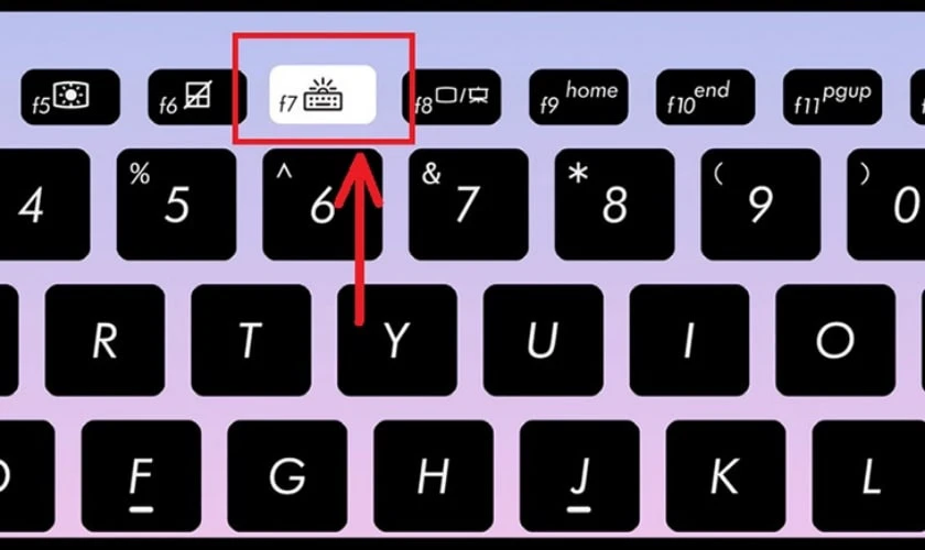 Cách bật đèn bàn phím laptop Asus