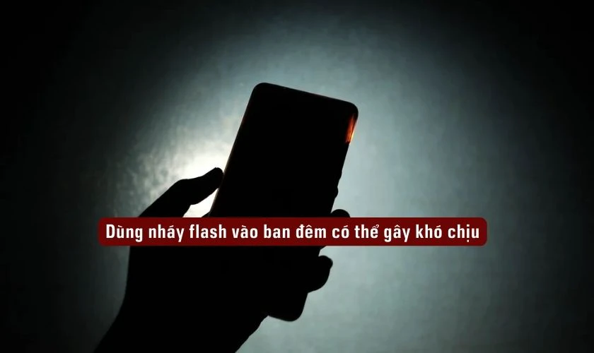 Bật thông báo bằng flash ban đêm có thể gây khó chịu