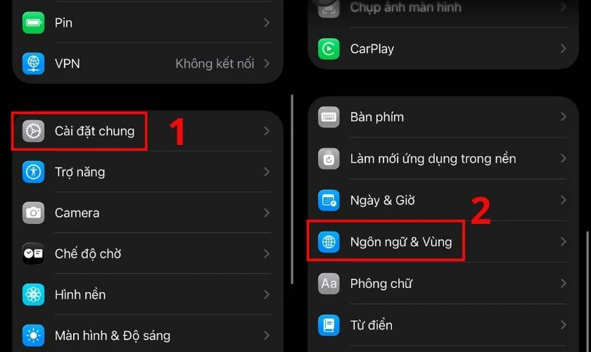 Cách bật đọc tên người gọi bằng tiếng Việt iOS 18.7