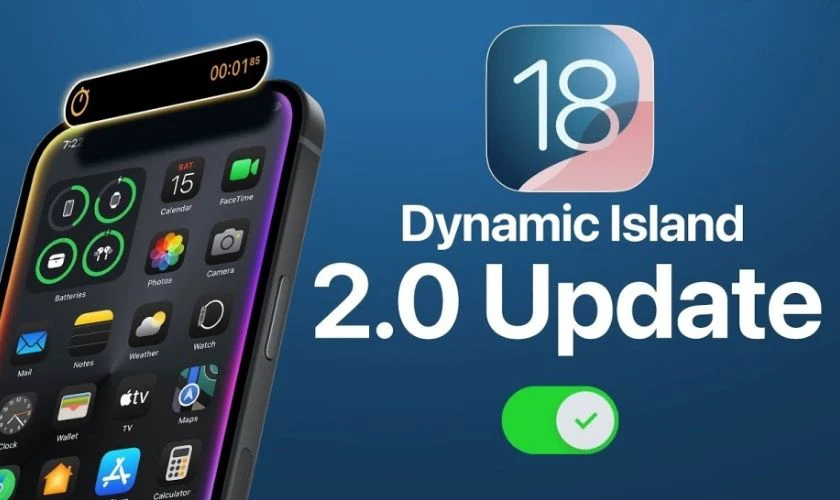 Cập nhật iOS mới nhất để đảm bảo hỗ trợ Dynamic Island