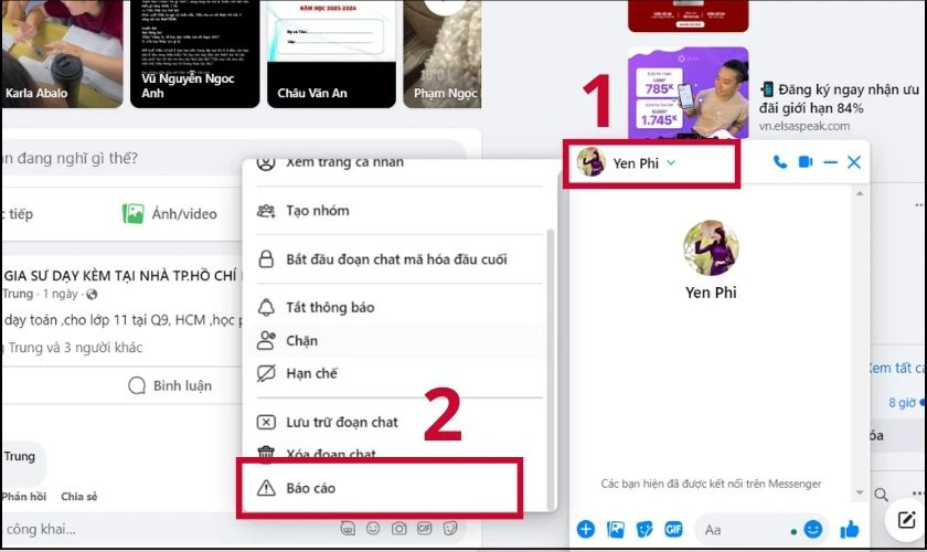 Cách bỏ tin nhắn vào mục Spam trên Messenger máy tính nhanh chóng