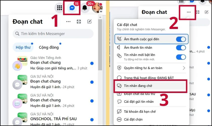 Cách bỏ Spam tin nhắn trên Messenger bằng máy tính